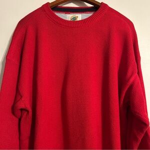 Field Gear Classic Red Men's Sweater Size XLT Tall 100% Cotton